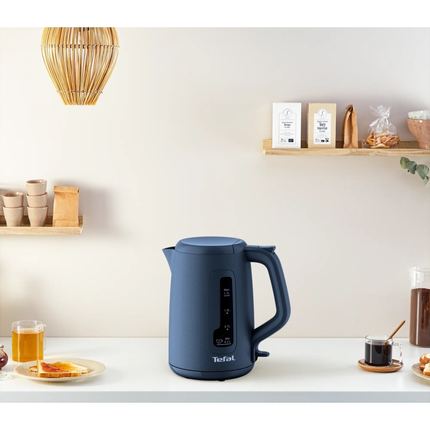 Tefal - Βραστήρας MORNING 1,7 l 2400W/230V μπλε