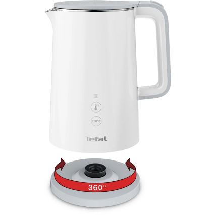 Tefal - Βραστήρας SENSE 1,5 l 1800W/230V λευκό