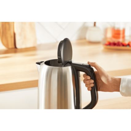 Tefal - Βραστήρας SUBITO 1,7l 2400W/230V ανοξείδωτο ατσάλι/μαύρο