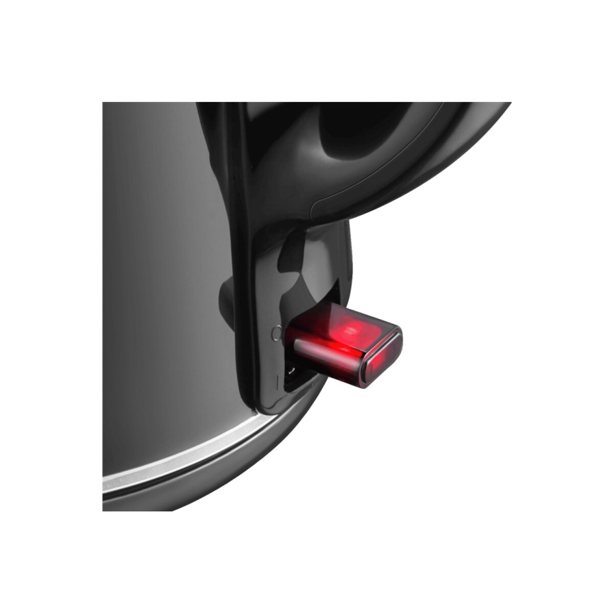 Tefal - Βραστήρας THERMO PROTECT XL 1,9l 1650W/230V ανοξείδωτο ατσάλι/μαύρο