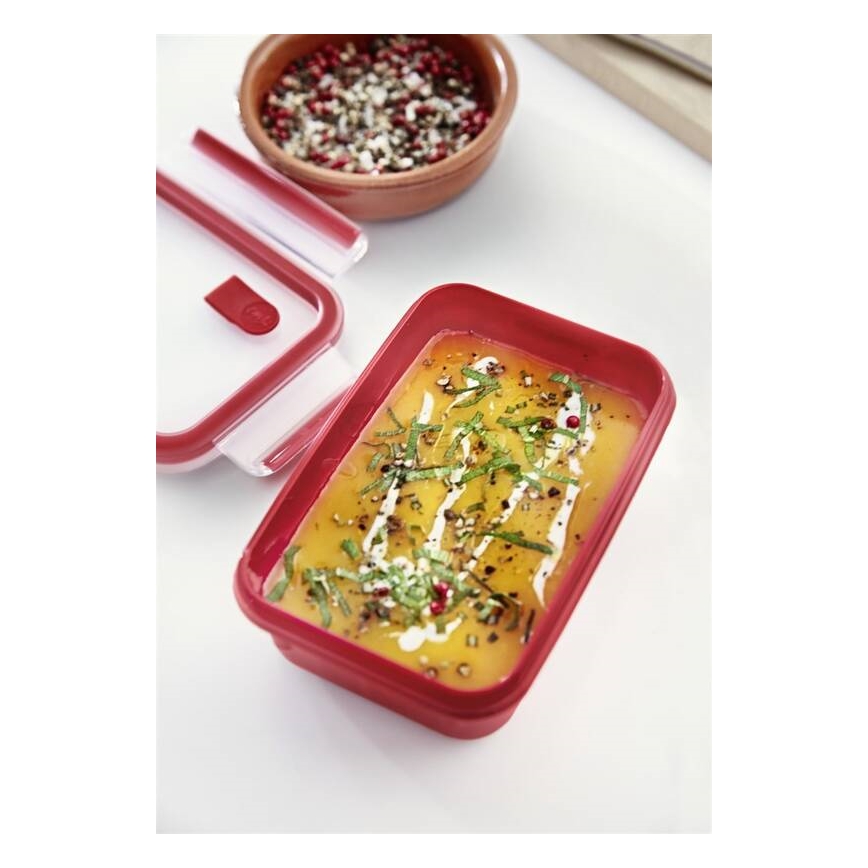 Tefal - Δοχείο τροφίμων 0,8 λ MASTER SEAL MICRO κόκκινο