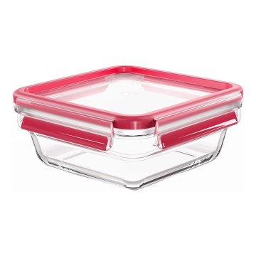 Tefal - Δοχείο τροφίμων 0,8 l MSEAL GLASS κόκκινο/γυαλί