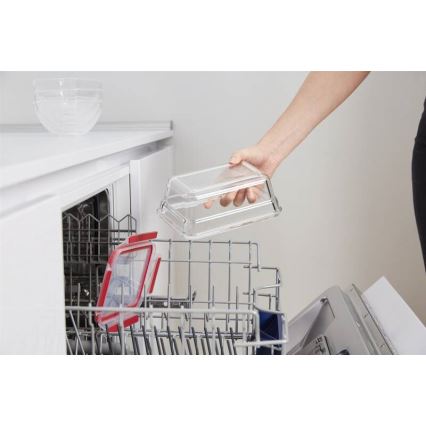 Tefal - Δοχείο τροφίμων 0,85 l MSEAL GLASS κόκκινο/γυαλί