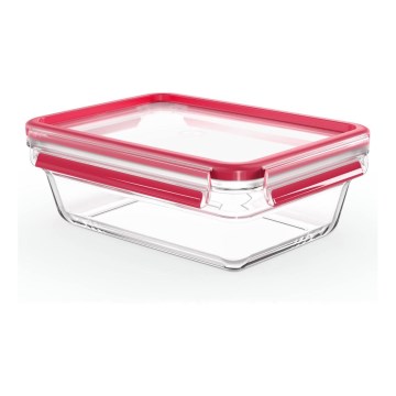 Tefal - Δοχείο τροφίμων 1,3 l MSEAL GLASS κόκκινο/γυαλί