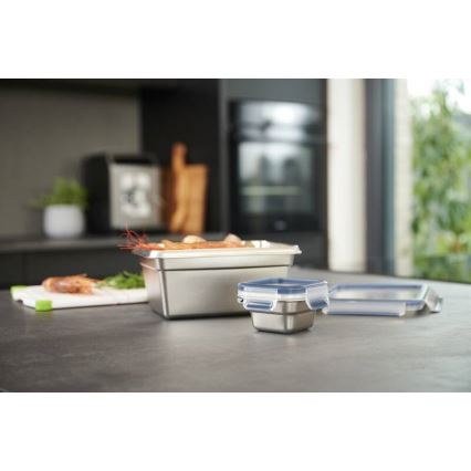 Tefal - Δοχείο αποθήκευσης  2 l MSEAL STEEL μπλε/ανοξείδωτο ατσάλι