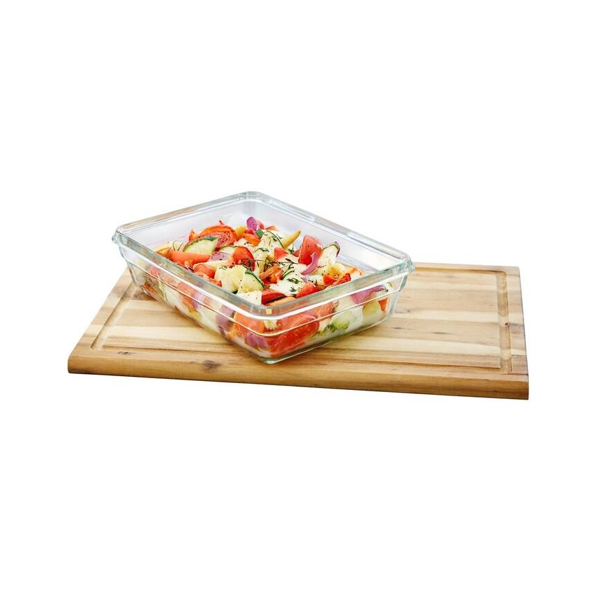 Tefal - Δοχείο αποθήκευσης 3 l MSEAL GLASS κόκκινο/Γυαλί
