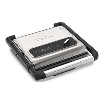 Tefal - Επαφική ψηστιέρα INICIO 2000W/230V μαύρο/ανοξείδωτο ατσάλι
