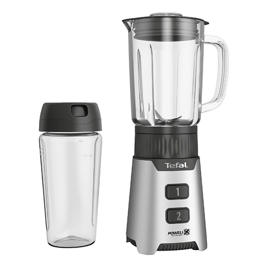 Tefal - Επιτραπέζιο μπλέντερ BLENDFORCE 400W/230V ανοξείδωτο ατσάλι/μαύρο