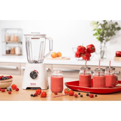 Tefal - Επιτραπέζιο μπλέντερ BLENDFORCE 600W/230V λευκό