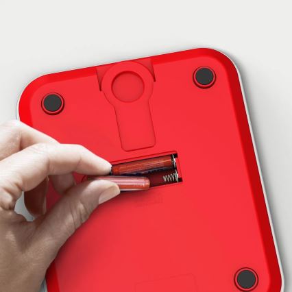 Tefal - Ζυγαριά κουζίνας OPTISS 2xAAA κόκκινο