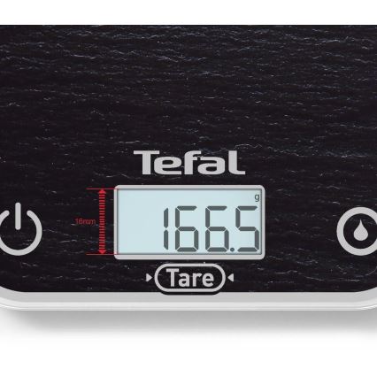 Tefal - Ζυγαριά κουζίνας OPTISS 2xAAA μαύρο
