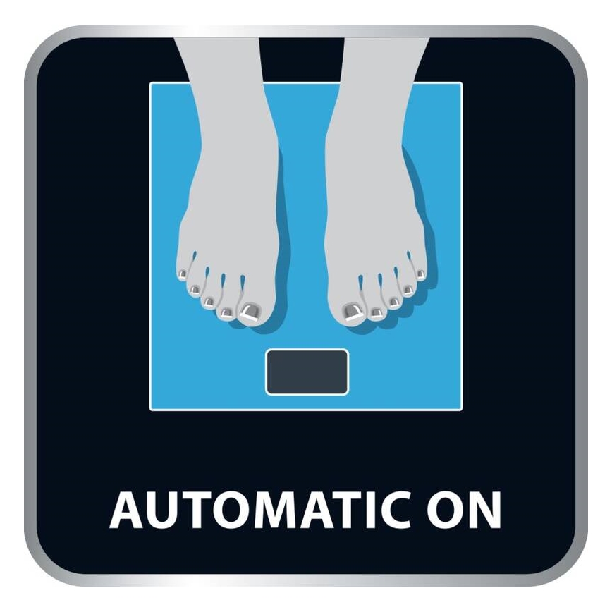 Tefal - Ζυγαριά μπάνιου CLASSIC 2xAAA γκρι