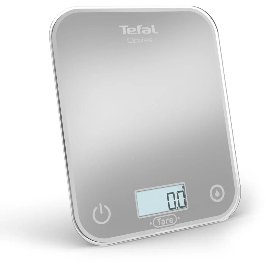 Tefal - Ζυγαριά κουζίνας OPTISS 2xAAA γκρι