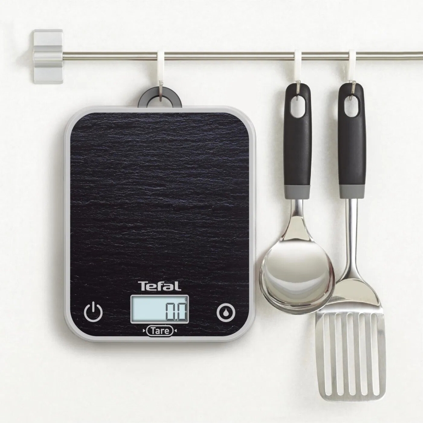 Tefal - Ζυγαριά κουζίνας OPTISS 2xAAA μαύρο