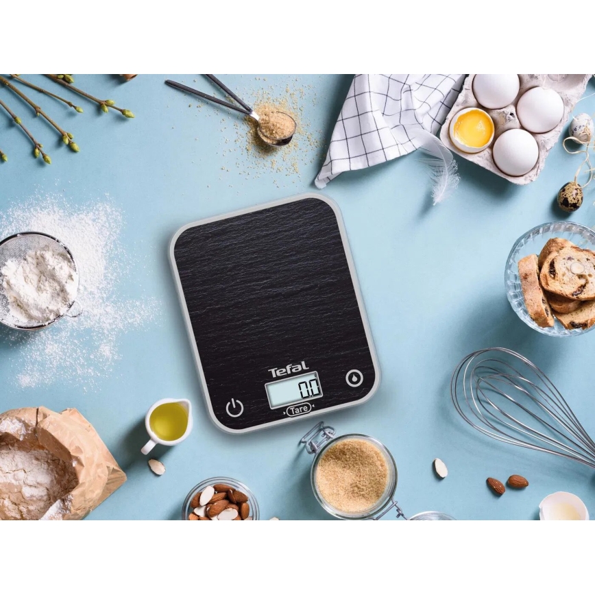 Tefal - Ζυγαριά κουζίνας OPTISS 2xAAA μαύρο