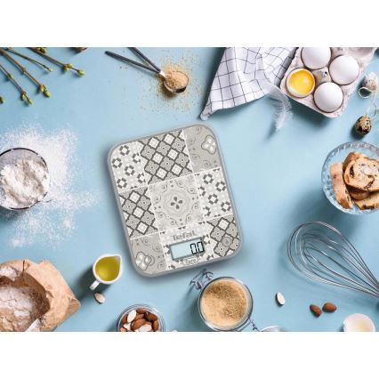 Tefal - Ζυγαριά κουζίνας OPTISS 2xAAA μπεζ