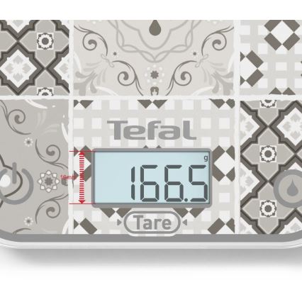 Tefal - Ζυγαριά κουζίνας OPTISS 2xAAA μπεζ
