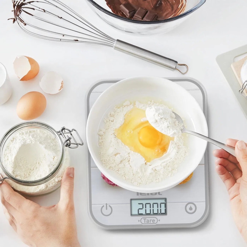Tefal - Ζυγαριά κουζίνας OPTISS 2xAAA πολύχρωμη