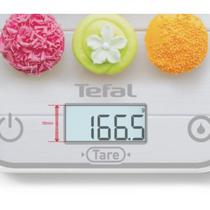 Tefal - Ζυγαριά κουζίνας OPTISS 2xAAA πολύχρωμη