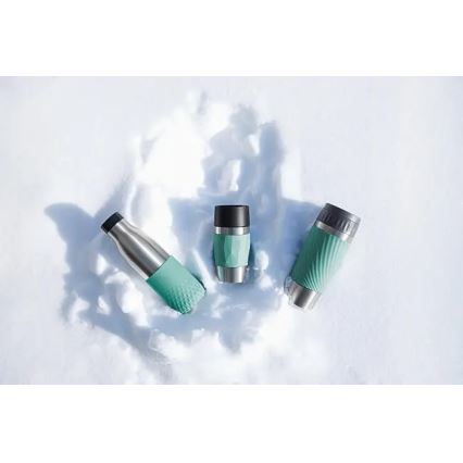 Tefal - Θερμός 360 ml EASY TWIST MUG ανοξείδωτο/πράσινο