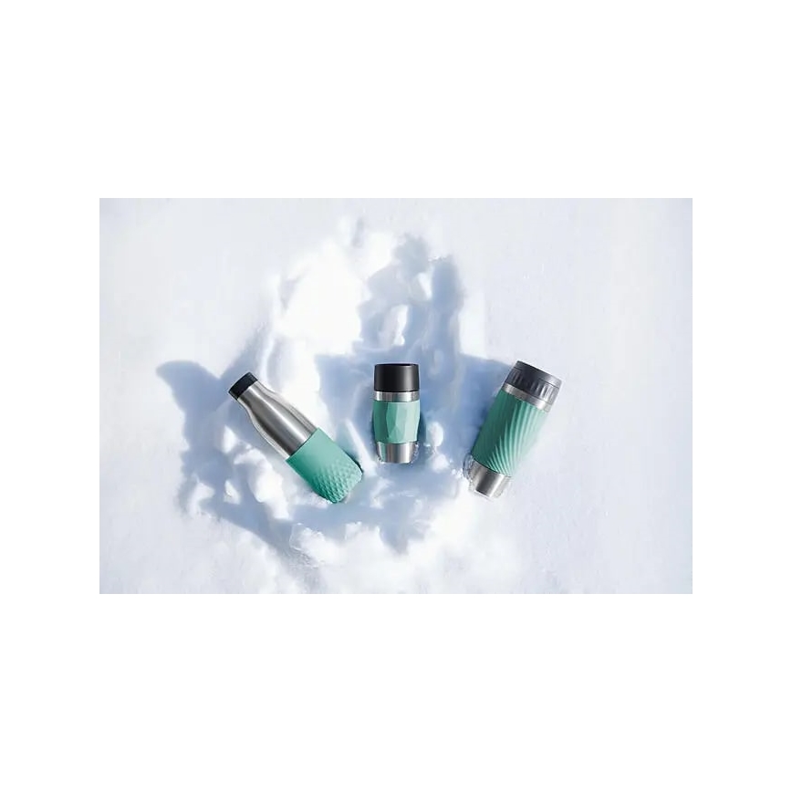 Tefal - Θερμός 360 ml EASY TWIST MUG ανοξείδωτο/πράσινο