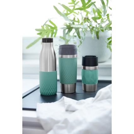 Tefal - Θερμός 360 ml EASY TWIST MUG ανοξείδωτο/πράσινο