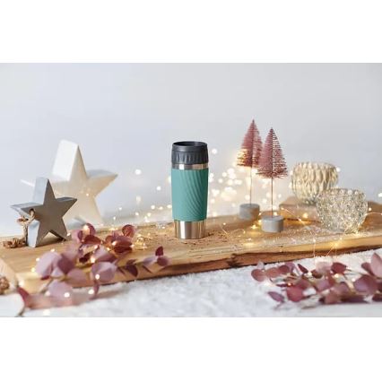 Tefal - Θερμός 360 ml EASY TWIST MUG ανοξείδωτο/πράσινο