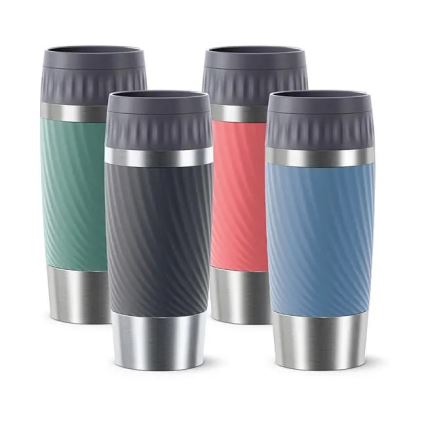 Tefal - Θερμός 360 ml EASY TWIST MUG ανοξείδωτο/πράσινο