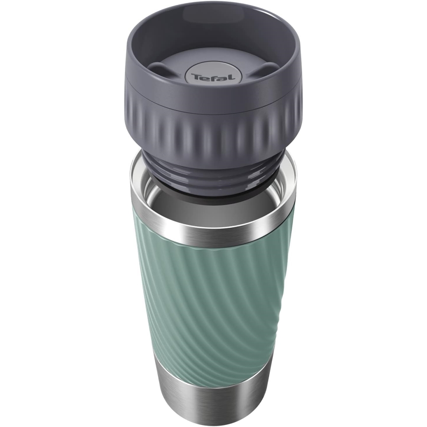 Tefal - Θερμός 360 ml EASY TWIST MUG ανοξείδωτο/πράσινο