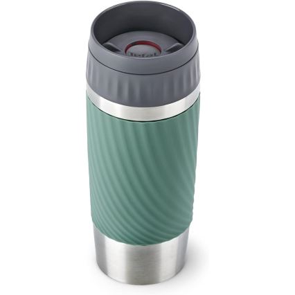 Tefal - Θερμός 360 ml EASY TWIST MUG ανοξείδωτο/πράσινο