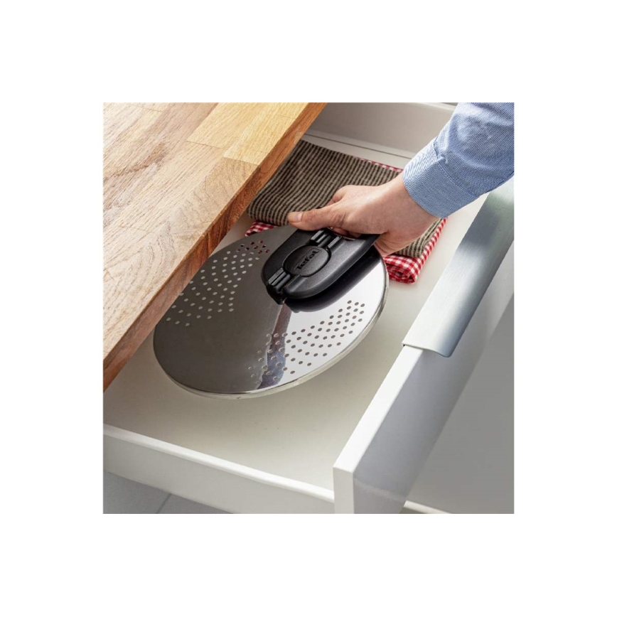 Tefal - Καπάκι σουρωτήρι INGENIO ανοξείδωτο ατσάλι
