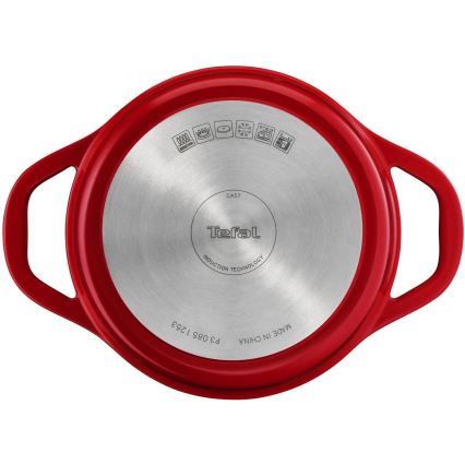 Tefal - Κατσαρόλα με καπάκι AIR 20 εκ. κόκκινη