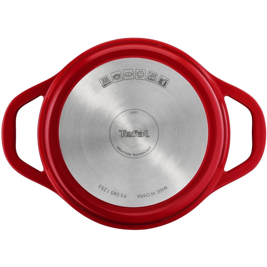 Tefal - Κατσαρόλα με καπάκι AIR 20 εκ. κόκκινη