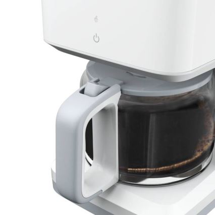 Tefal - Καφετιέρα φίλτρου και LCD display SENSE 1000W/230V λευκό