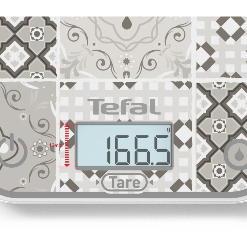 Tefal - Κουζινική ζυγαριά OPTISS 2xAAA μπεζ