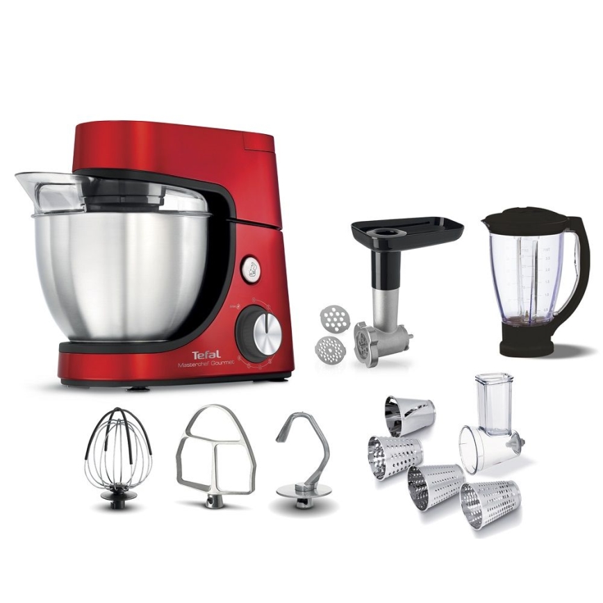 Tefal - Κουζινομηχανή MASTERCHEF GOURMET 1100W/230V κόκκινο