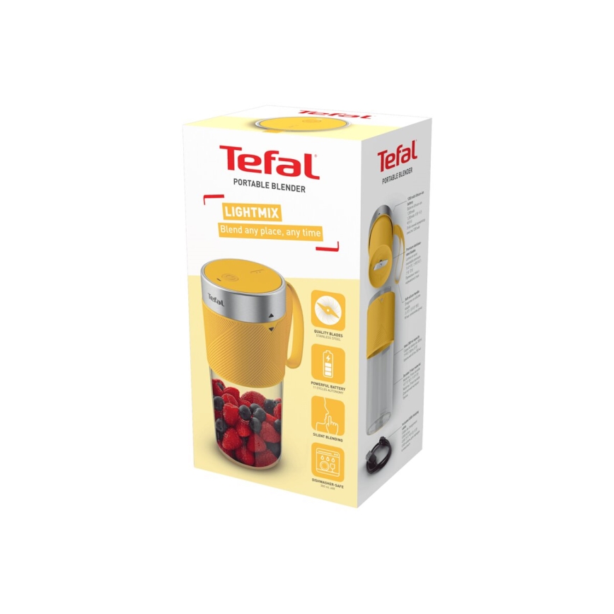 Tefal - Μπλέντερ για smoothies BLENDFORCE 50W/5V 1200 mAh κίτρινο