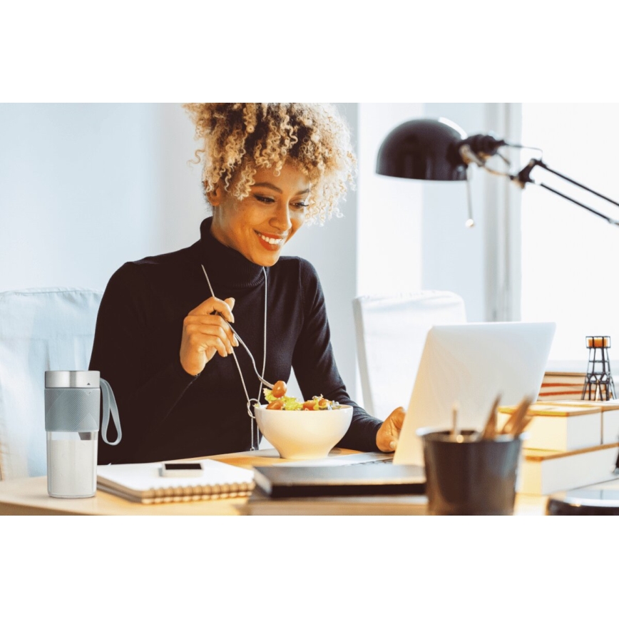 Tefal - Μπλέντερ για smoothies BLENDFORCE 50W/5V 1200 mAh μέντα