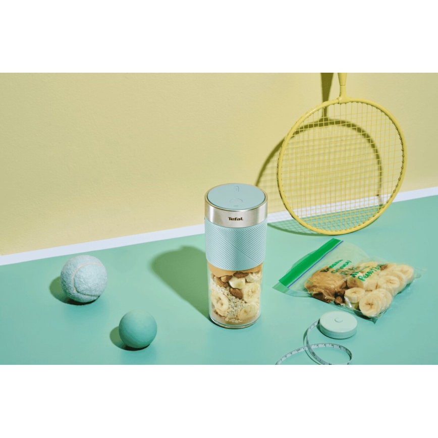 Tefal - Μπλέντερ για smoothies BLENDFORCE 50W/5V 1200 mAh μέντα