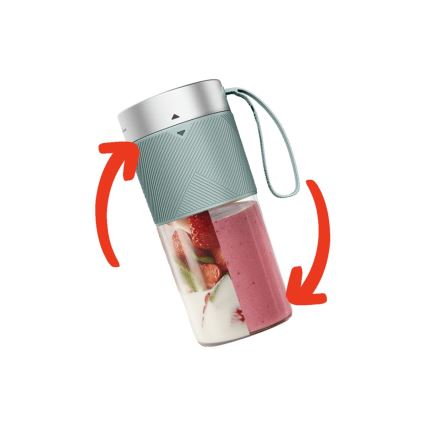 Tefal - Μπλέντερ για smoothies BLENDFORCE 50W/5V 1200 mAh μέντα