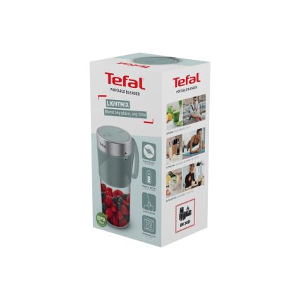 Tefal - Μπλέντερ για smoothies BLENDFORCE 50W/5V 1200 mAh μέντα