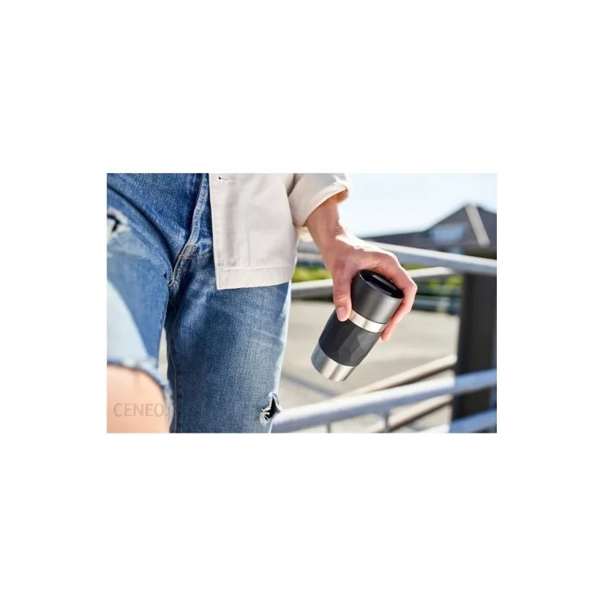 Tefal - Μπουκάλι Θερμός 300 ml COMPACT MUG ανοξείδωτο ατσάλι/μαύρο