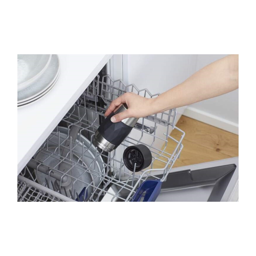 Tefal - Μπουκάλι Θερμός 300 ml COMPACT MUG ανοξείδωτο ατσάλι/μαύρο