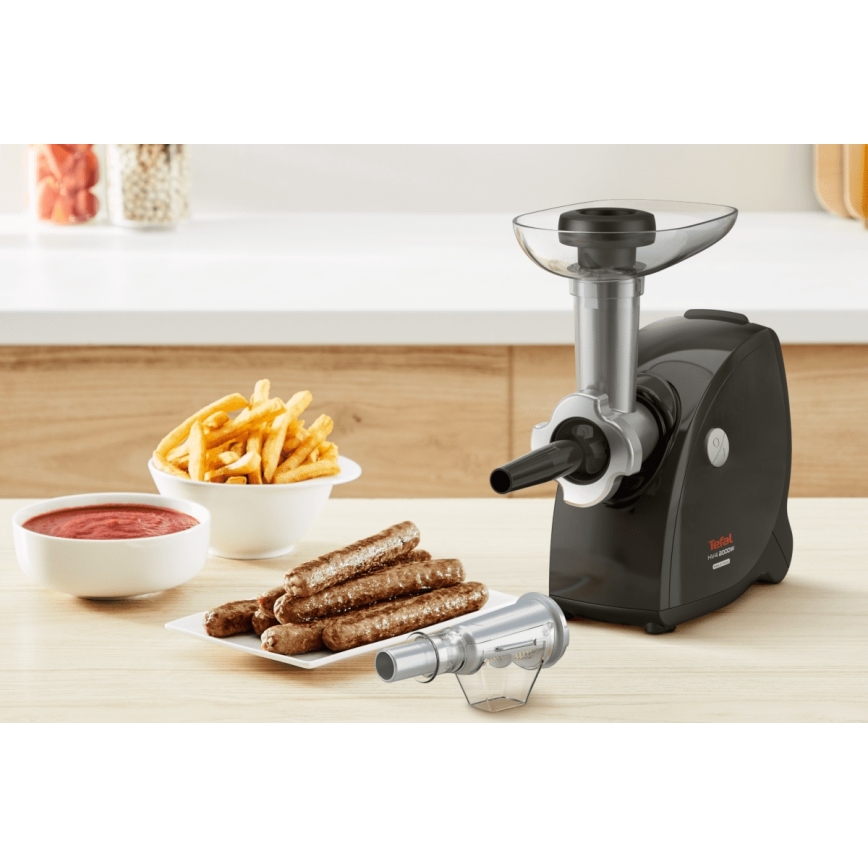 Tefal - Μηχανή κιμά / Κρεατομηχανή 9in1 2000W/230V μαύρο