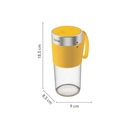 Tefal - Μπλέντερ για smoothies BLENDFORCE 50W/5V 1200 mAh κίτρινο