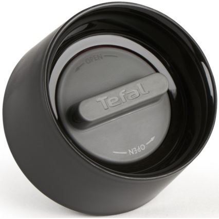 Tefal - Μπουκάλι Θερμός 300 ml COMPACT MUG ανοξείδωτο ατσάλι/μαύρο