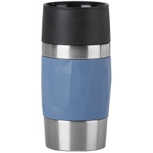 Tefal - Μπουκάλι Θερμός 300 ml COMPACT MUG ανοξείδωτο ατσάλι/μπλε