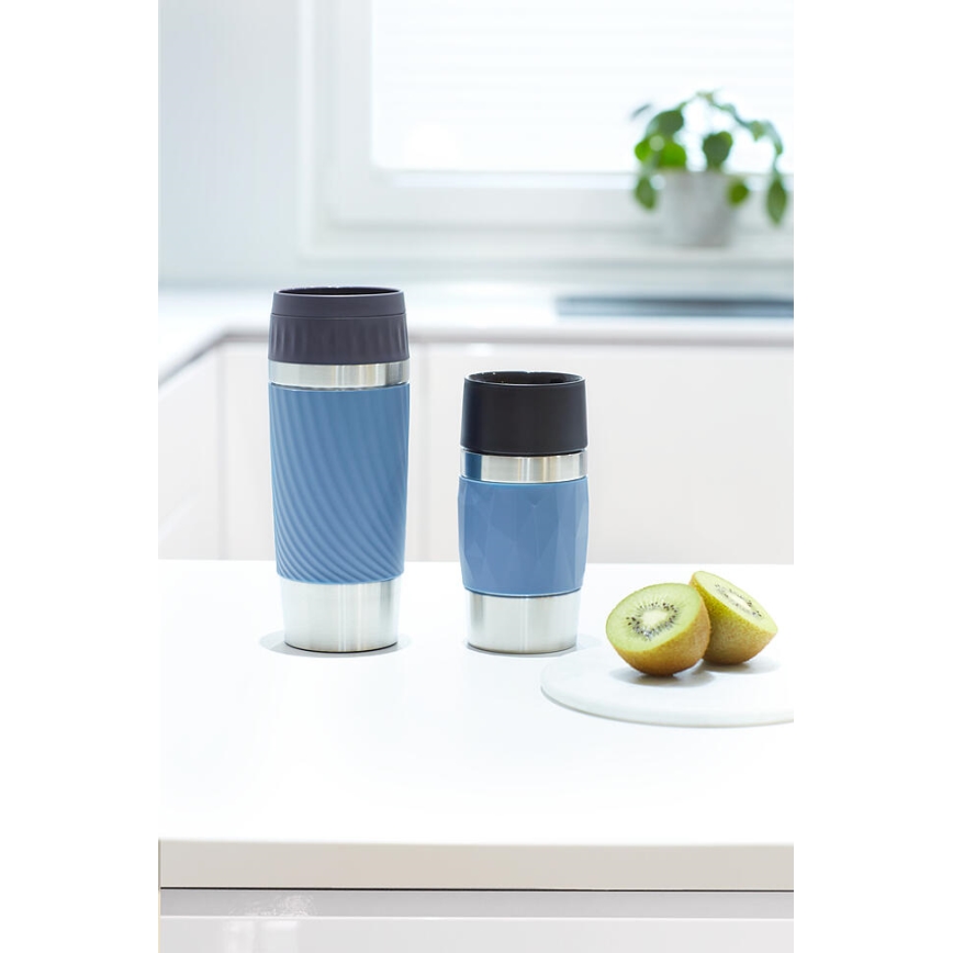 Tefal - Μπουκάλι Θερμός 300 ml COMPACT MUG ανοξείδωτο ατσάλι/μπλε