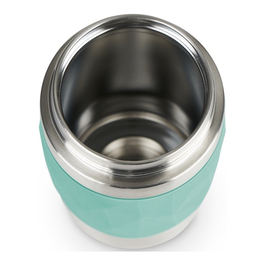 Tefal - Μπουκάλι Θερμός 300 ml COMPACT MUG ανοξείδωτο ατσάλι/πράσινο