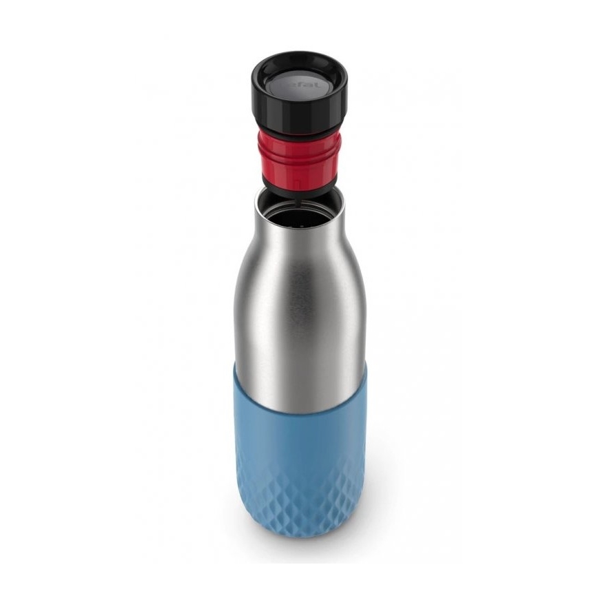 Tefal -Παγούρι Θερμός 500 ml BLUDROP ανοξείδωτο ατσάλι/μπλε